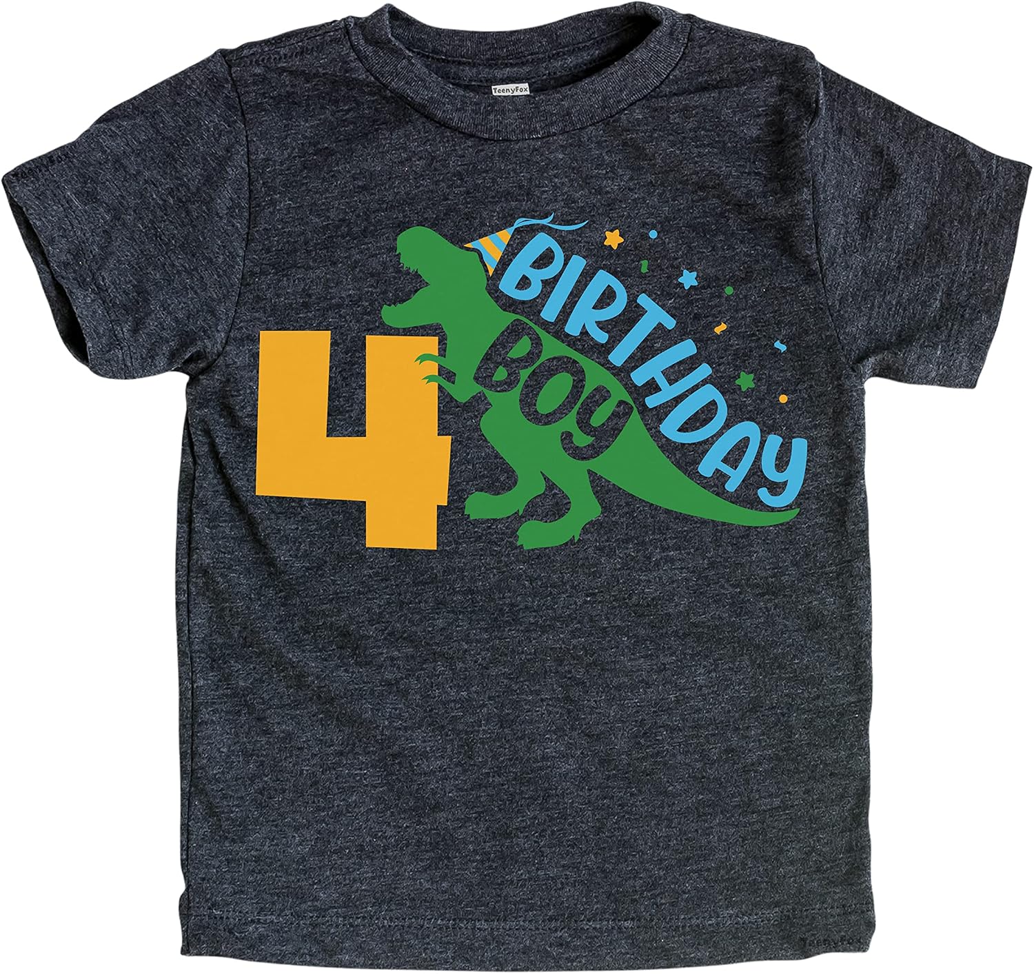 Teeny Fox Birthday Trex Dinosaour Birthday Shirt for Toddler Boy Years Old T-shirt