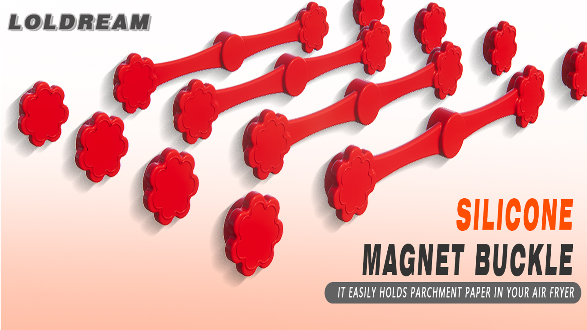 Siliconen Air Fryer Magneet: 12 STKS Siliconen Magnetische Gesp voor Siliconen Air Fryer Magneet: 12 STKS Siliconen Magnetische Gesp voor