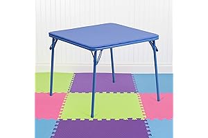 EMMA + OLIVER Kids Folding Table, Perfect for Home, School and Playtime