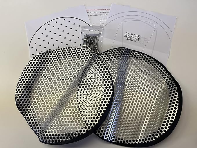 Kit de Anillos Adaptadores para Altavoz Harley Saddlebag 10" miniatura 8