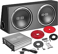 Vista 13 de BELVA BPKG110v2 - Subwoofer para automóvil de 500 W de 10 pulgadas con carcasa con puerto, amplificador monobloque, kit de cableado y perilla