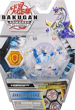Bakugan Ultra, Diamond Ramparian, 3-inch Tall Armored Alliance Collectible Action Figure and Trading Card