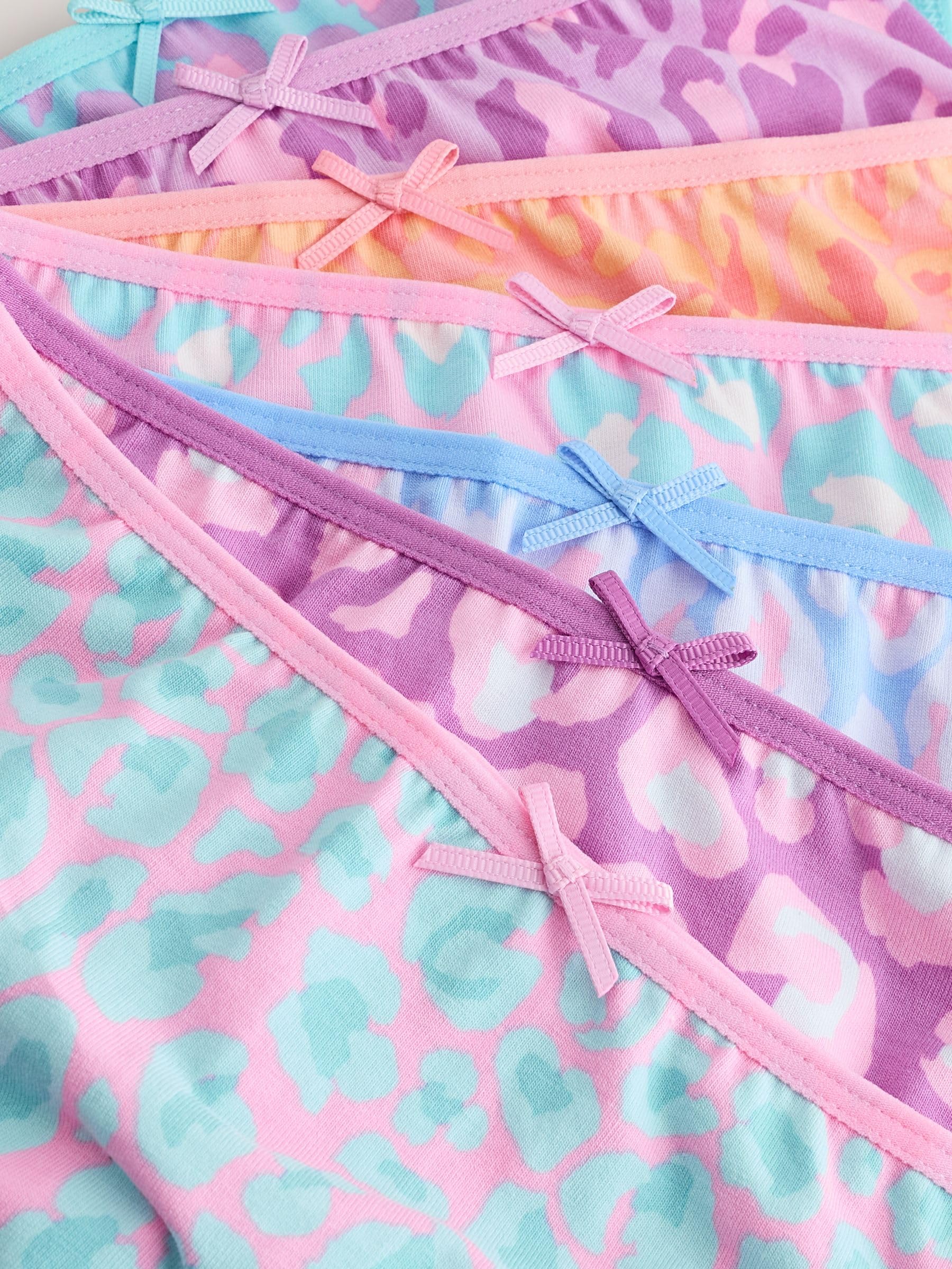 NEXT Mädchen Geblümte Slips, 7er-Pack