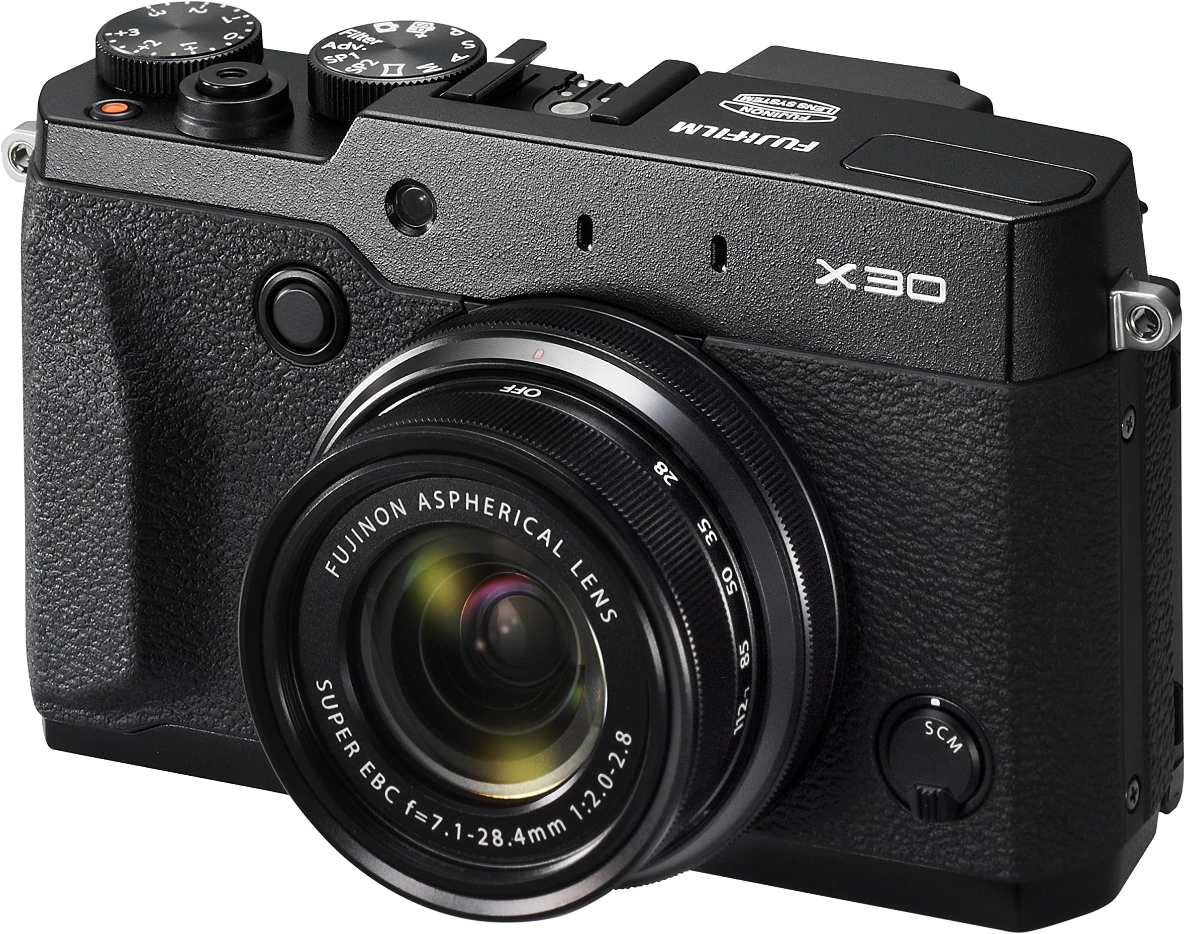 Fujifilm X30 Digital Camera - Black (12MP, 4x Optical Zoom)