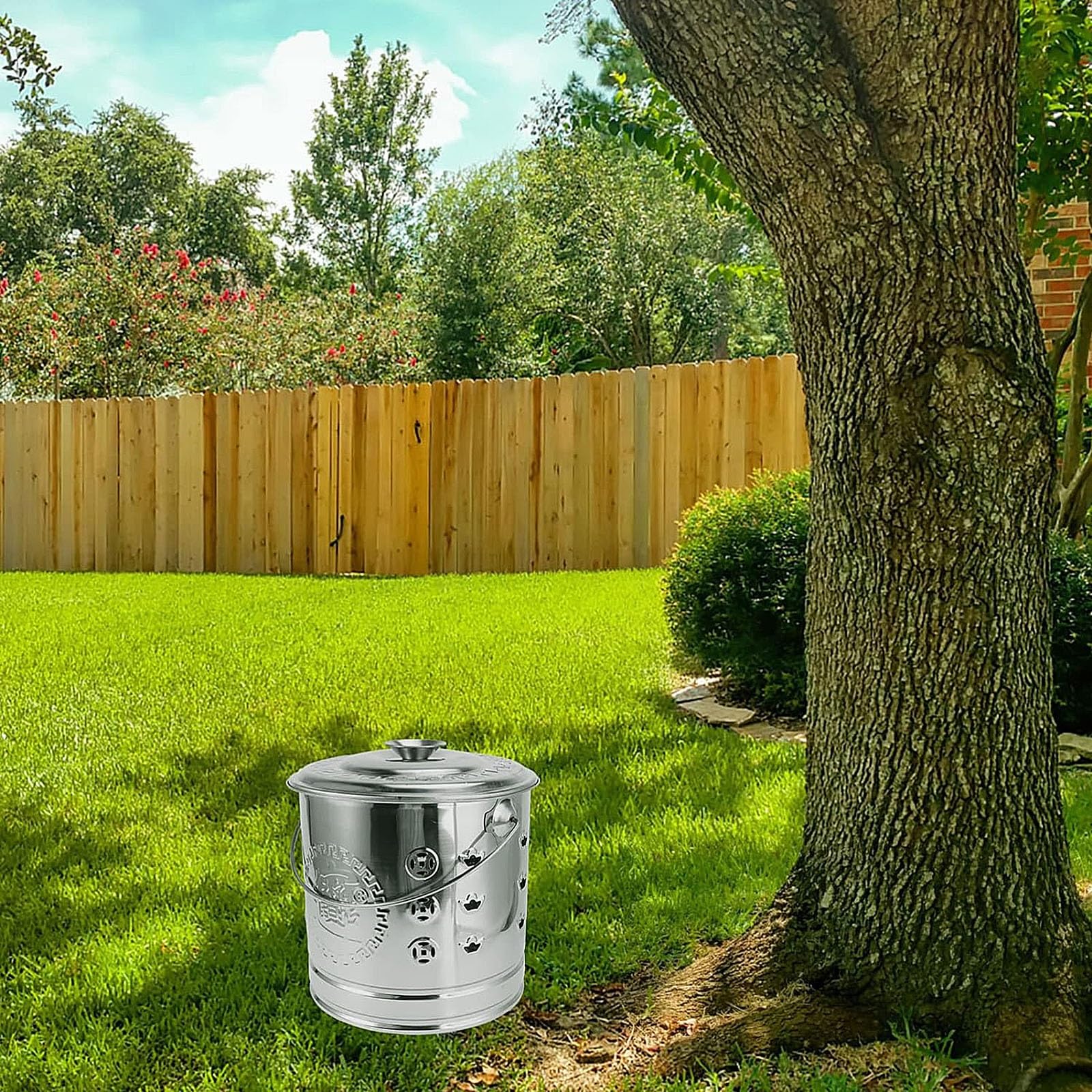 Incinerador para exteriores, hoguera para residuos de patio, hojas, papel y madera, eliminación eficiente de residuos y solución de combustión ecológica