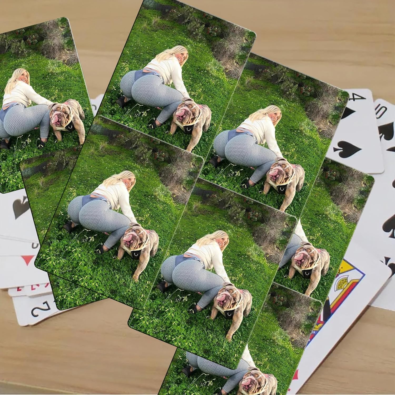 Customized Personalized Custom Playing Card with Photo Customizable Printed Playing Cards Deck of Cards (Back)