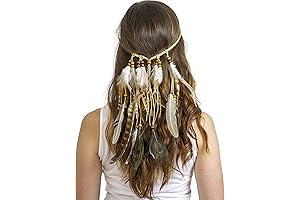 Skeleteen Indian Feather Headband