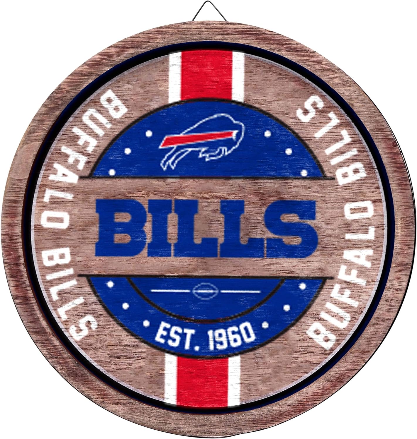 FOCO NFL Team Logo Wooden Barrel Sign