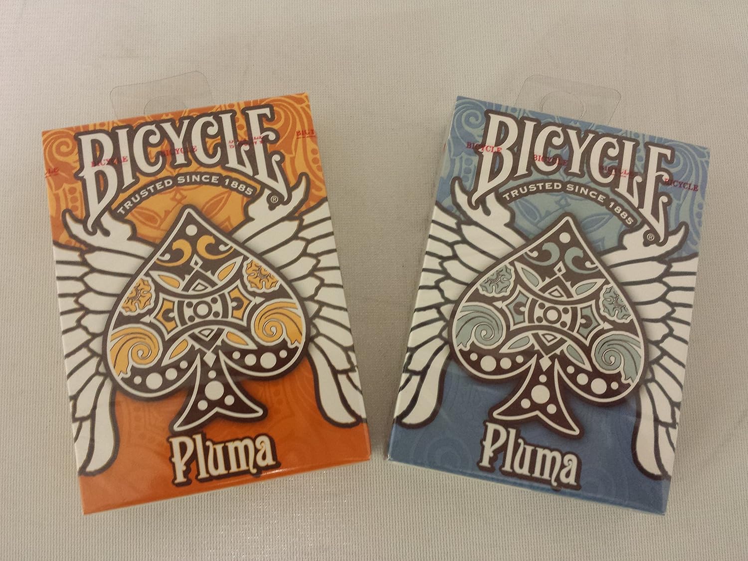 Pluma Bicycle Playing Cards Set Orange and Blue (2 Togo Ubuy