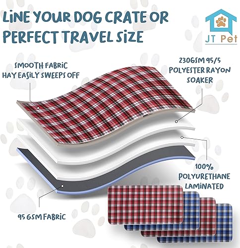 Miniatura 5 de Forro para jaula de conejillo de indias, paquete de 4 almohadillas lavables para orina para perros, ropa de cama de vellón suave para jaula y