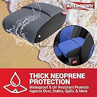 Vista 3 de Diver Down Funda de neopreno para consola central, compatible con Jeep Wrangler JL y Gladiator JT 2018-2023, cubierta de consola central Jeep Rojo