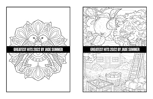 Miniatura 40 de Greatest Hits An Adult Coloring Book with the 100 Best Pages from the Jade Summer Collection