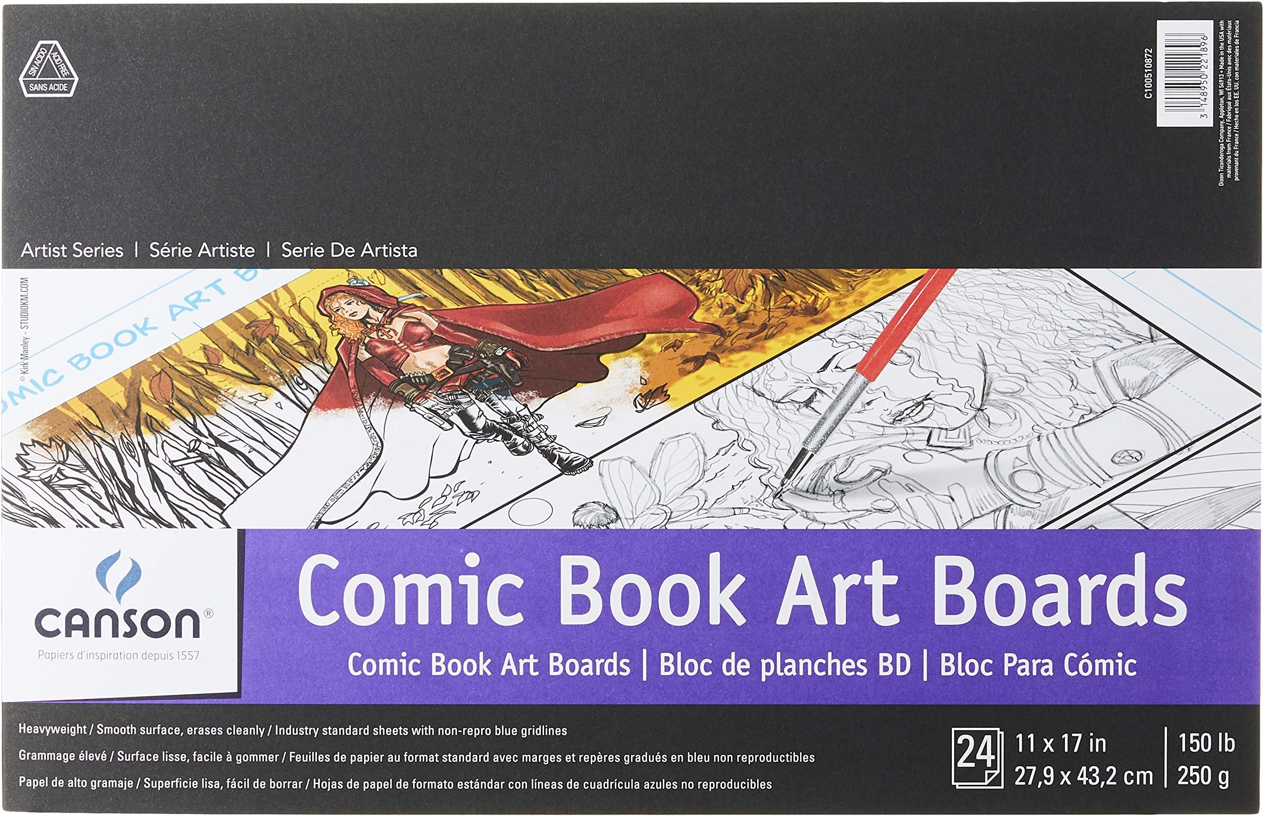 Canson Comic/Manga Pads, Paper, White, 11x17