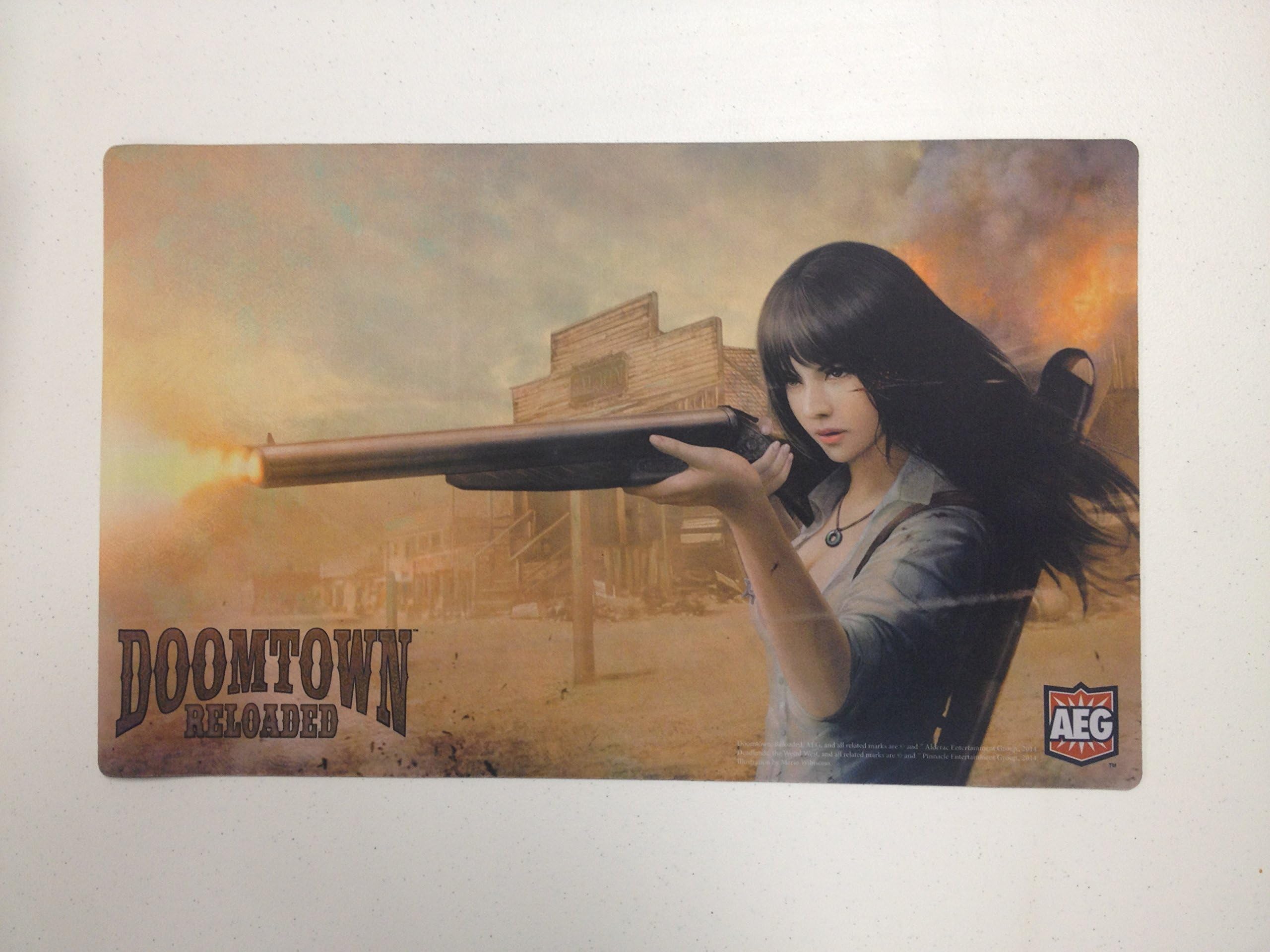 Doomtown Reloaded Trading Card Game Deluxe Championship Premium Playmat (AEG) Out of Print