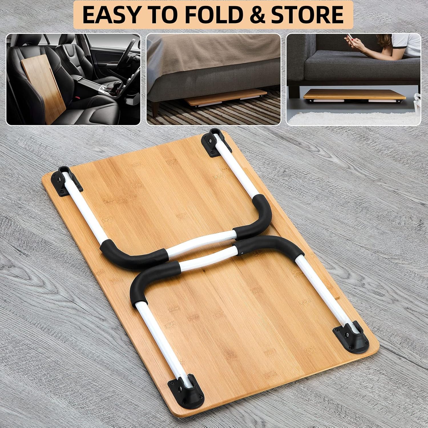 Wееklу Tор Sаlе Laptop Stand for Bed, Large Portable Foldable Lap Desk, XXL Laptop Bed Table for Study, Write, Watch Movies, Work and Breakfast… Rеvіеw Laptop Stand for Bed, Large Portable Foldable Lap Desk, XXL Laptop Bed Table for Study, Write, Watch Movies, Work and Breakfast…