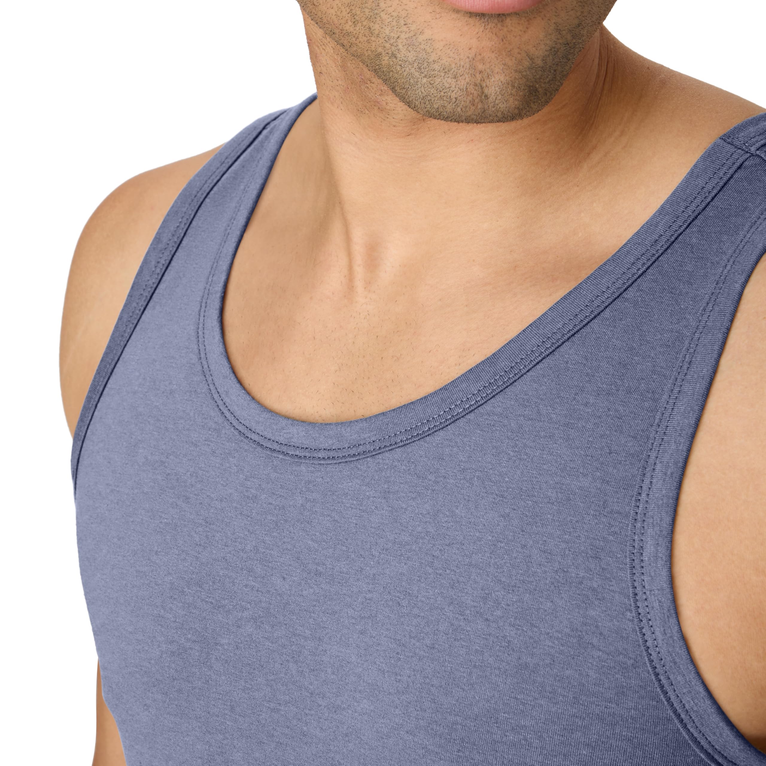 Hanes Originals Tri-Blend Tank Top, Lightweight Tanks for Men, Sleeveless Tank Shirt T-Shirt Uomo (Pacco da 1)