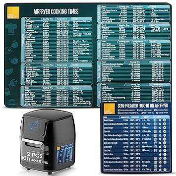 Air Fryer Accessories - Magnetic Sheet for Air Pot - Kitchen must have Airfryer Accessory with 101 Recipe