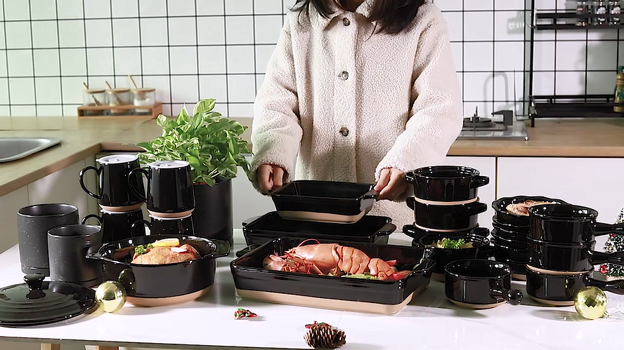 Amazon.com: HVH Baking Dish Set, 9x13 Baking Dish, Ceramic Lasagne