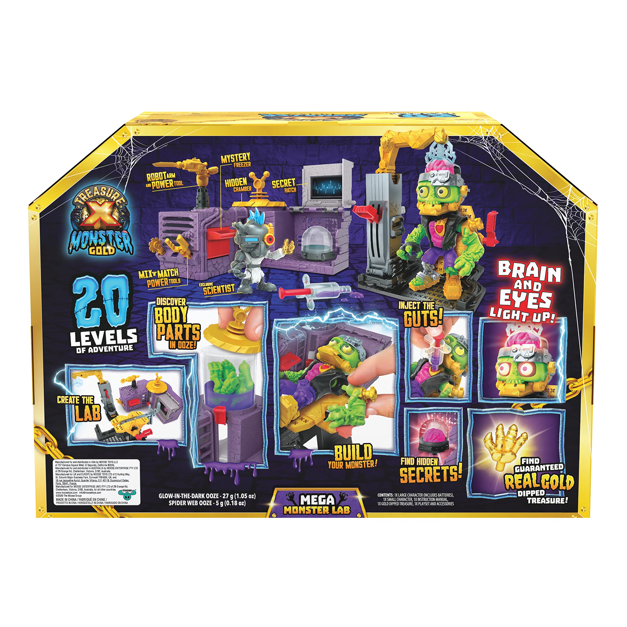 Treasure X Monster Gold Mega Monster Lab 20 Levels of Adventure