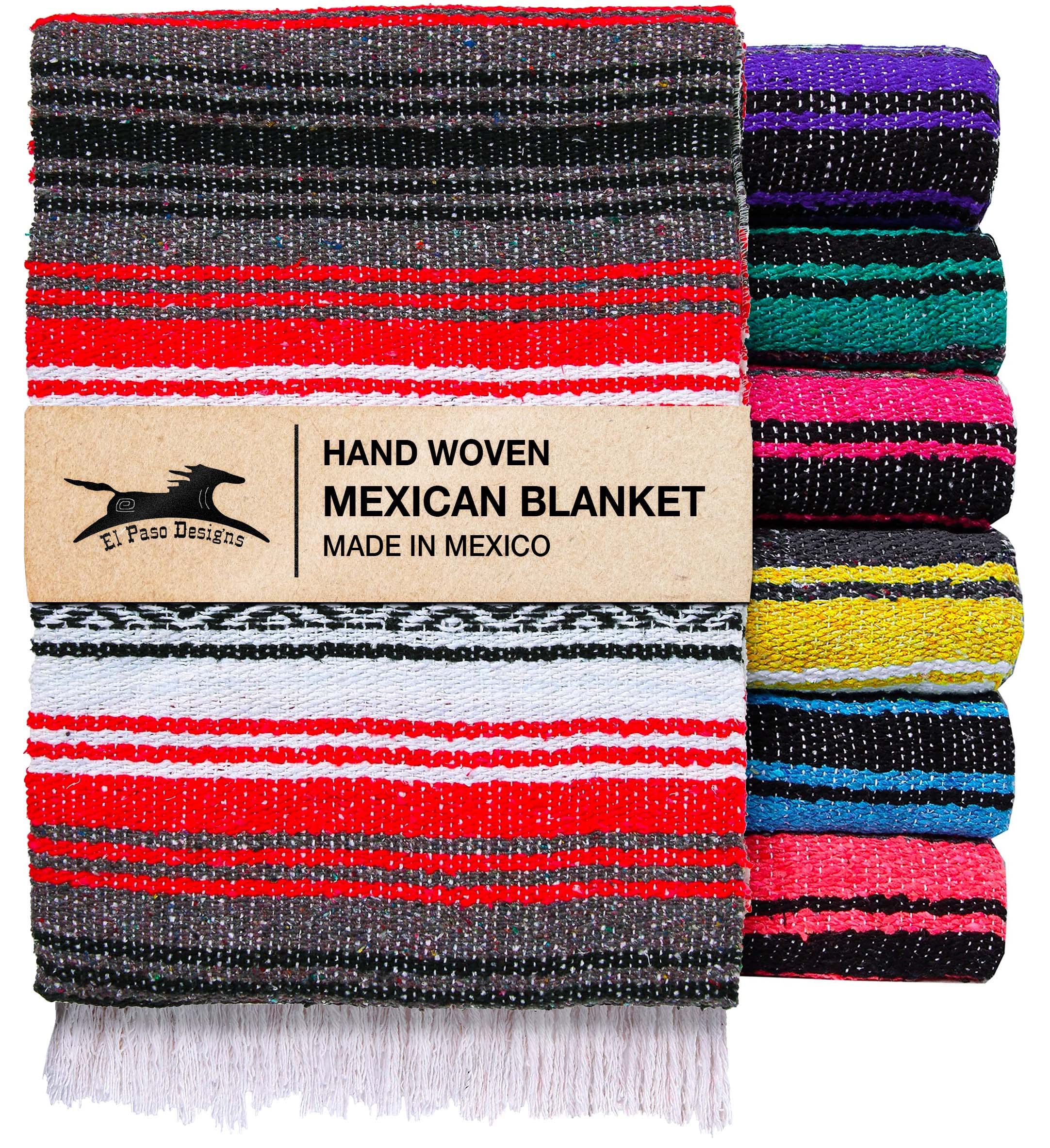 El Paso Designsel Paso Designs Mexican Yoga Blanket Colorful Falsa