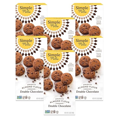 Miniatura 30 de Simple Mills Galletas crujientes de harina de almendras, nueces tostadas, sin gluten, veganas y saludables, hechas con aceite de coco orgánico, 5.5