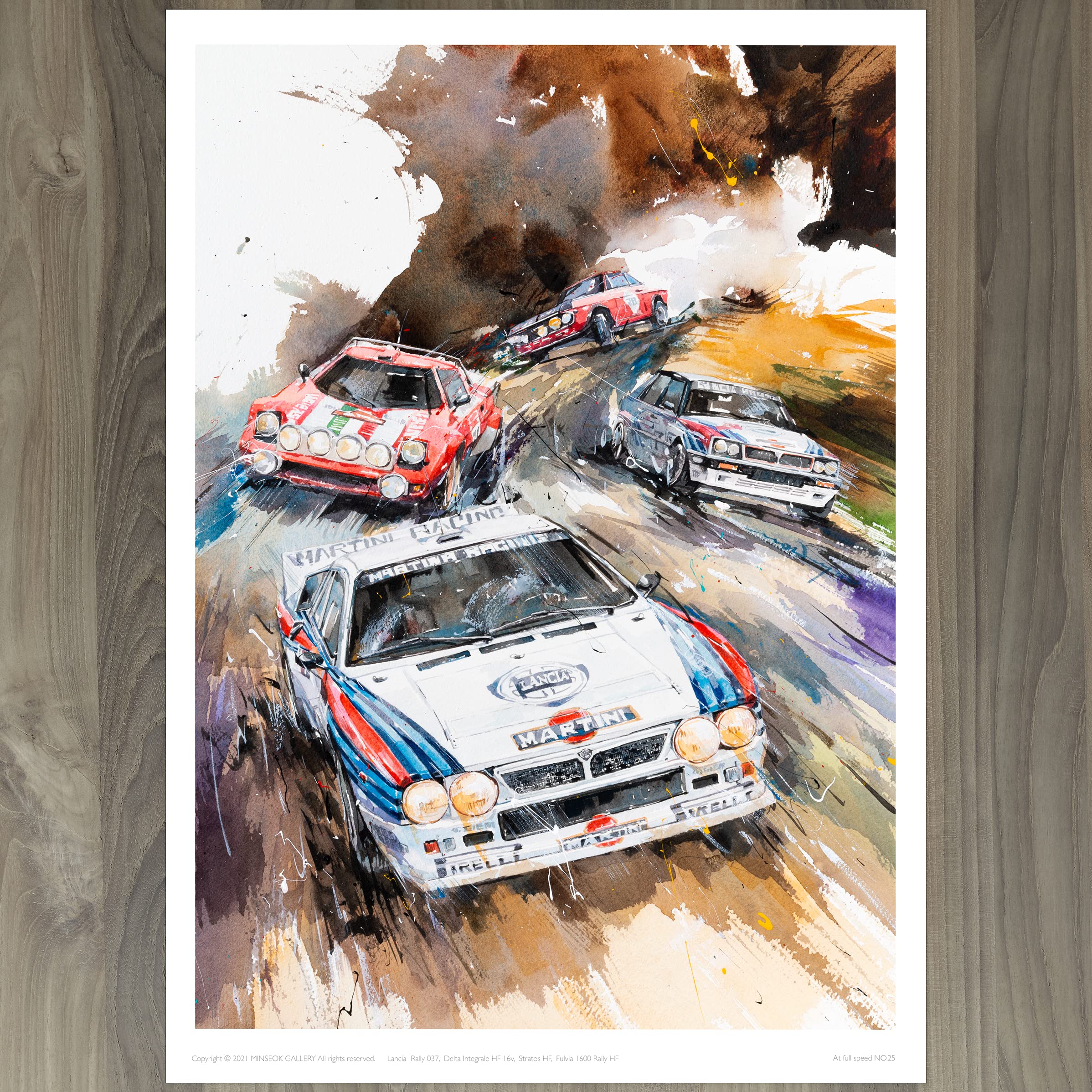 Amazon.com: MINSEOK Watercolor Car Posters Room Decor - Premium A3