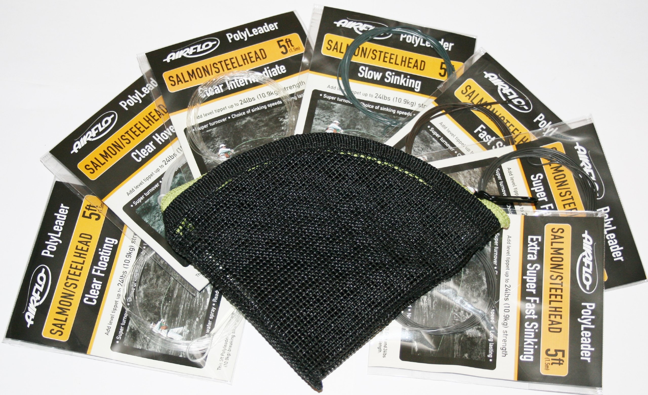 Airflo Poly Leader Salmon 5FT Set of 7 Tips with Wallet