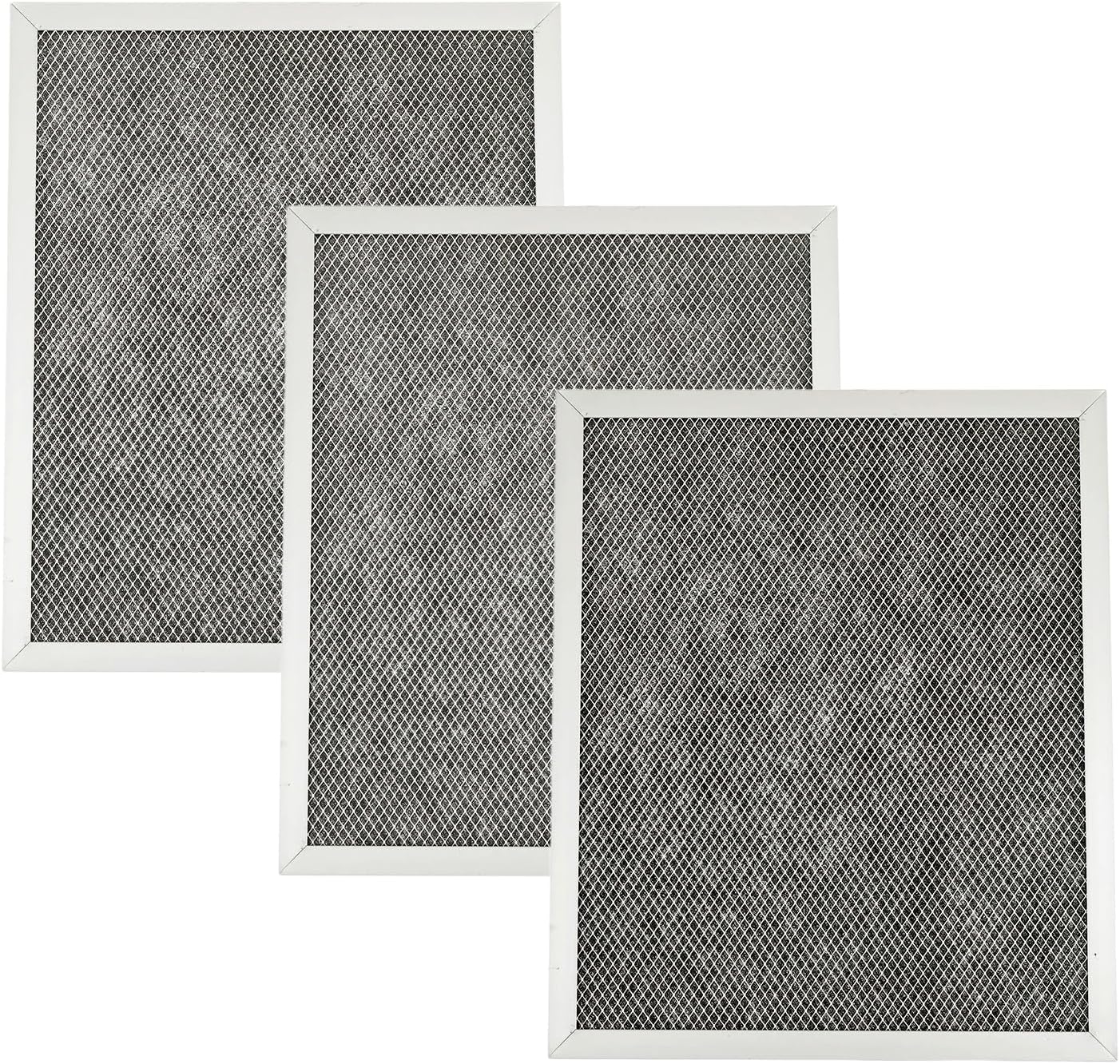 97007696 97005687 Range Hood Filter Replacement Charcoal Carbon Filter Mesh Hood Grease Filter Fit for Broan Nutone 41F(3 Pack)