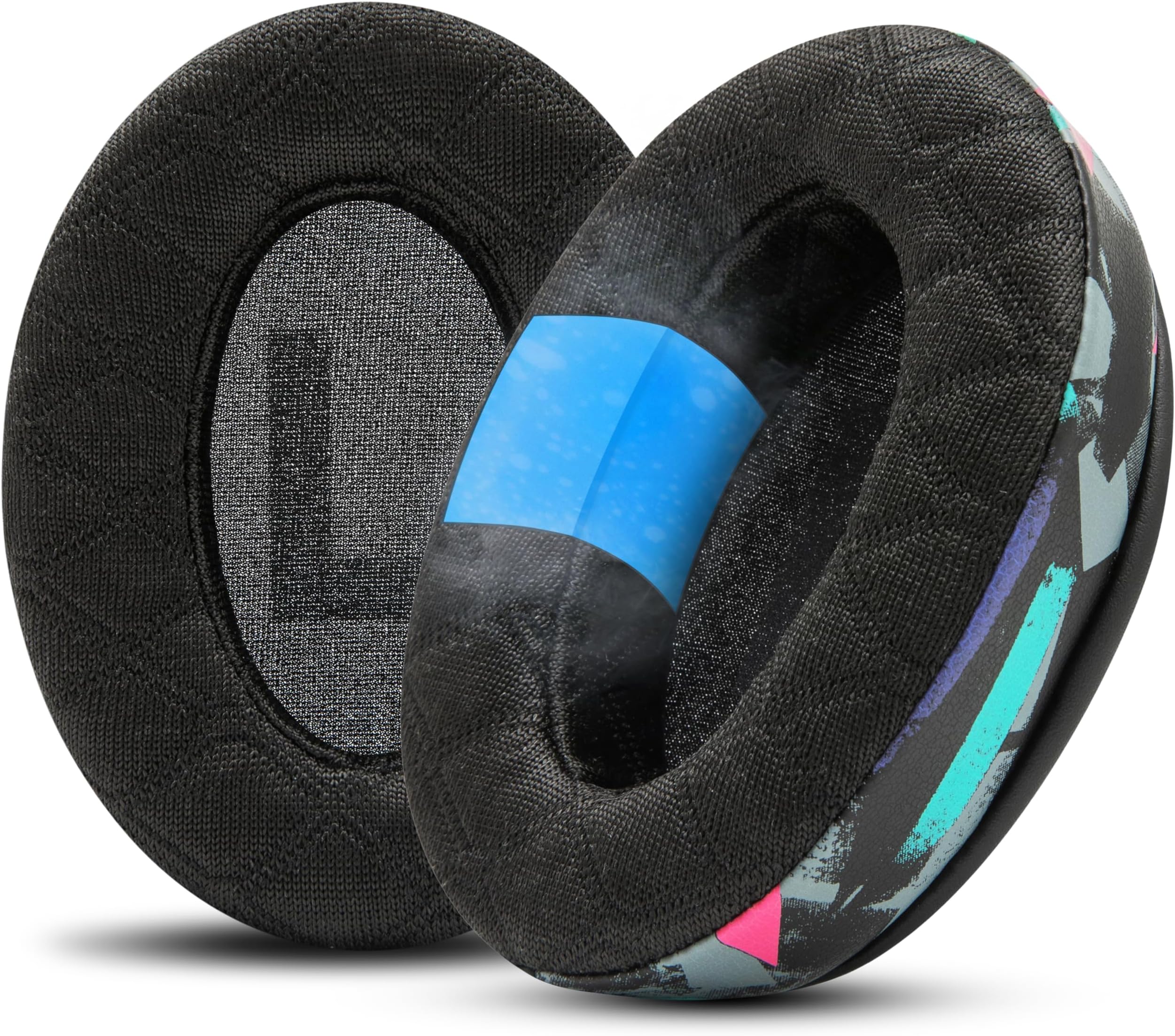 Freeze V2 Cloud Alpha - Angled Cooling Gel Pads for HyperX Cloud Alpha and More by Wicked Cushions | Angled Pads for Extreme Comfort, Extra Thick | 90's Black