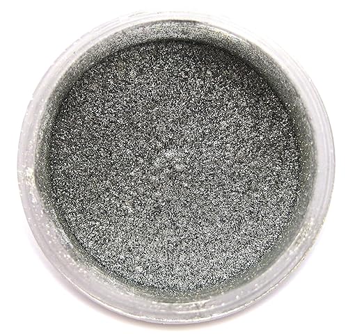 Miniatura 4 de Polvo resaltador cromado plateado, polvo de decoración de pastel de lujo cromado metálico puro, contenedor de 0.23 onzas, resaltador plateado