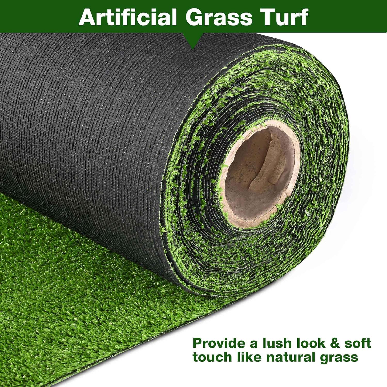 Yescom Batting Cage Synthetic Turf Field Artificial Grass Rug for Indoor Batting Tunnel Baseball & Softball 0.4" Pile Height(650Sq.Ft-65'x5'x2P)