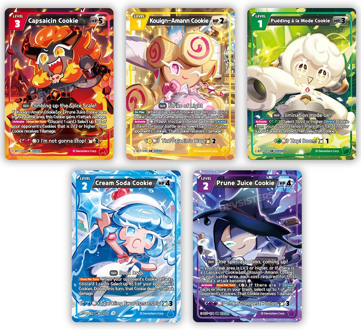 CookieRun: Braverse Trading Card Game - Arena of Glory Booster - 4 Pack Bundle (9 Cards Each) - Deck Building, Strategy Battle TCG, Randomly Assorted