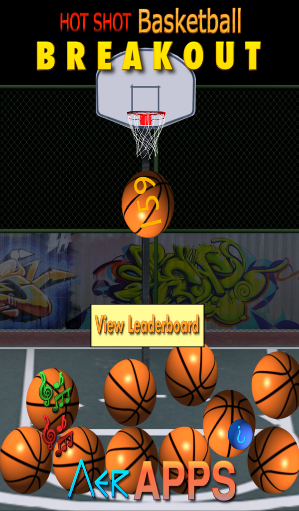Hot Shot Basketball Breakout App on Amazon Appstore