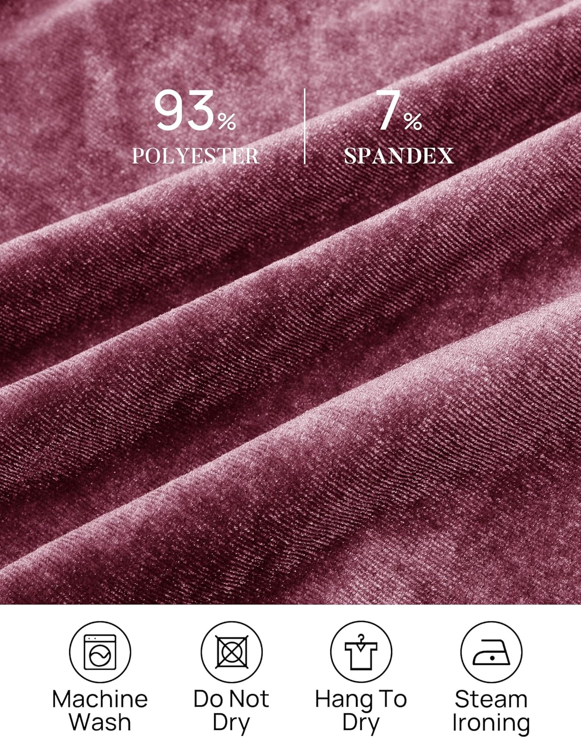 ZESICA Women's Velvet Maxi Dress Fall 2026 Long Puff Sleeve Crew Neck Elastic High Waist Cocktail Party Bridesmaid Dresses - Image 6