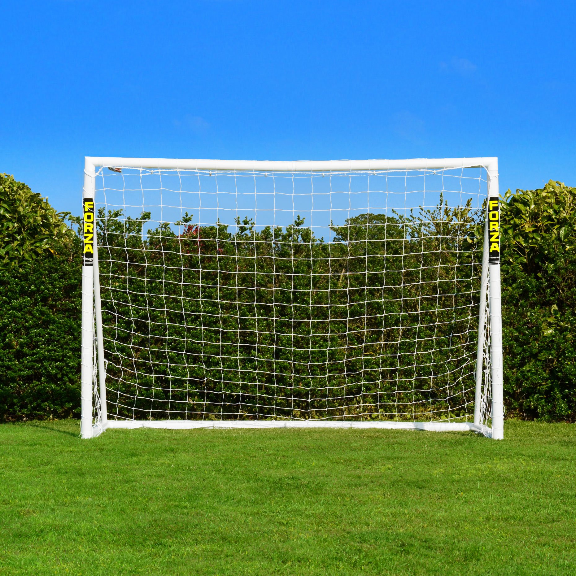 FORZA Buts de Handball 3m x 2m Taille Réglementaire – Poteaux PVC, Aluminium ou Acier
