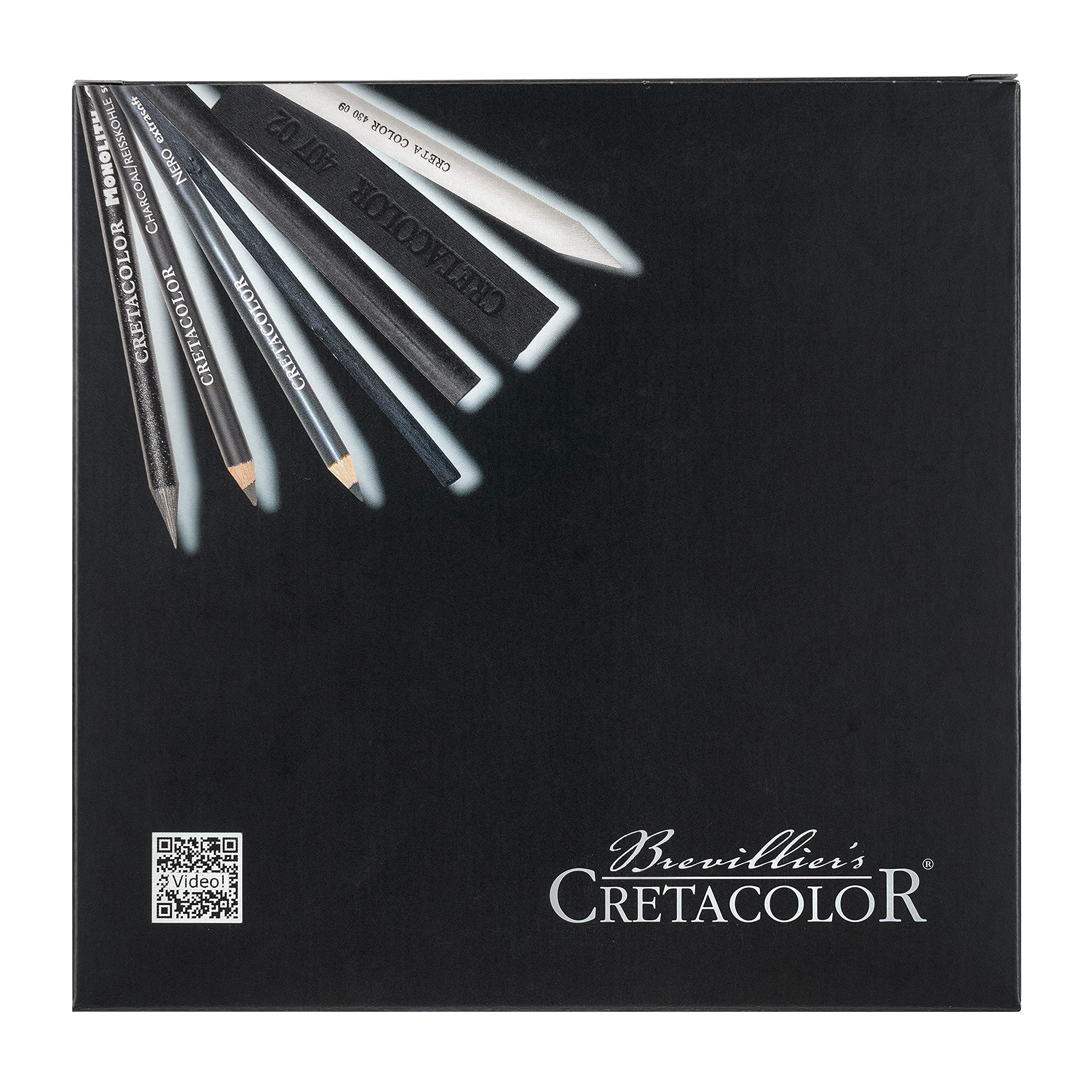 CRETACOLOR Zestaw 400 61 sztuk, czarny, 20-częściowy