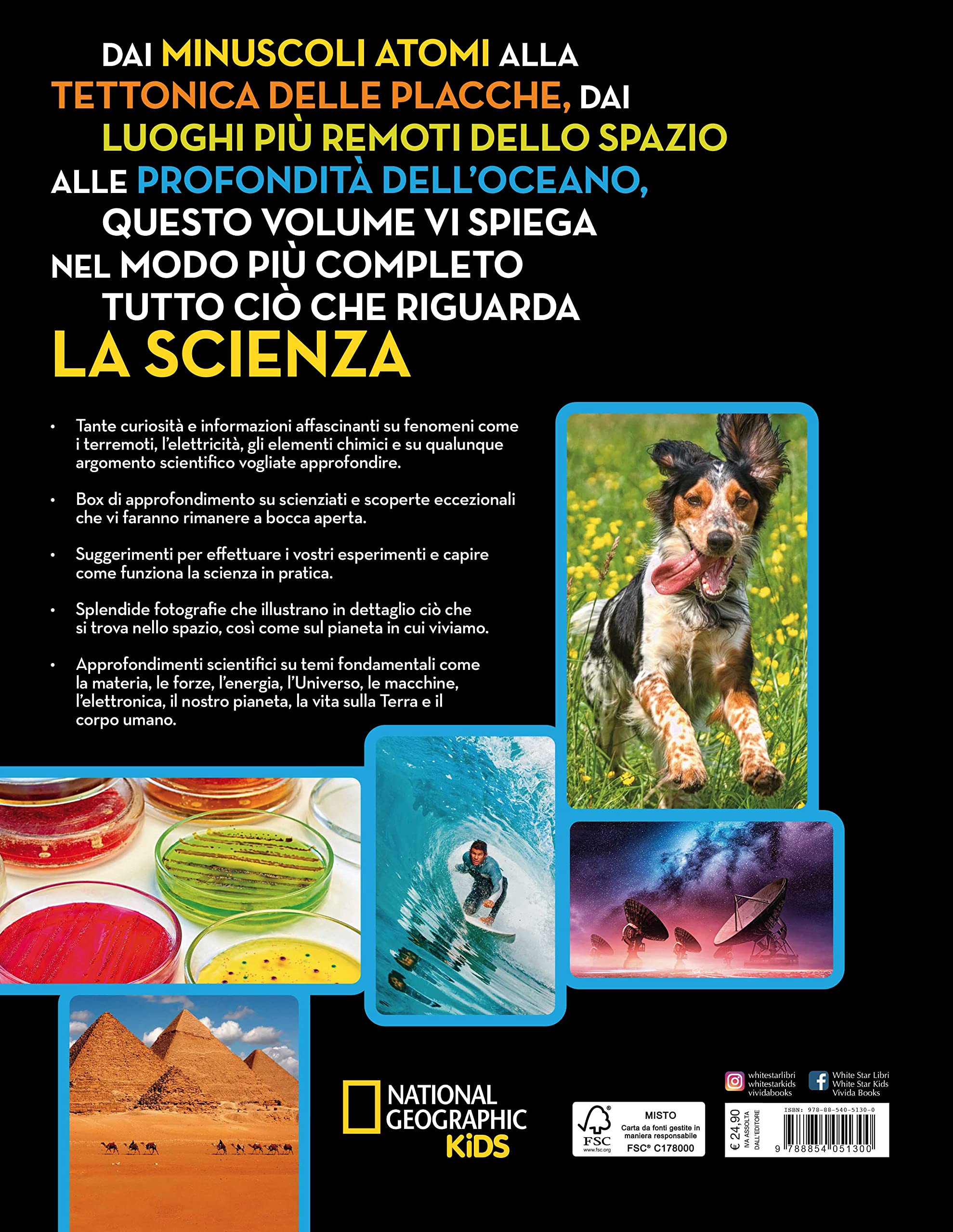 LibroScienza - Enciclopedia della Scienza per Tutte le Età | Atomi e Particelle | Chimica Alimentare | Animali | Esplorazione Spaziale - Edizione Illustrata