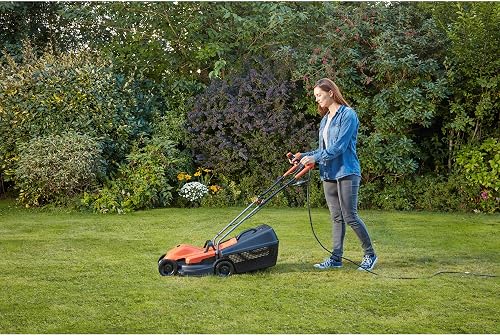 Black + Decker bemw451bh-qs Wired Lawnmower 3 Height 32 cm, 1200 Watt, Orange - 2