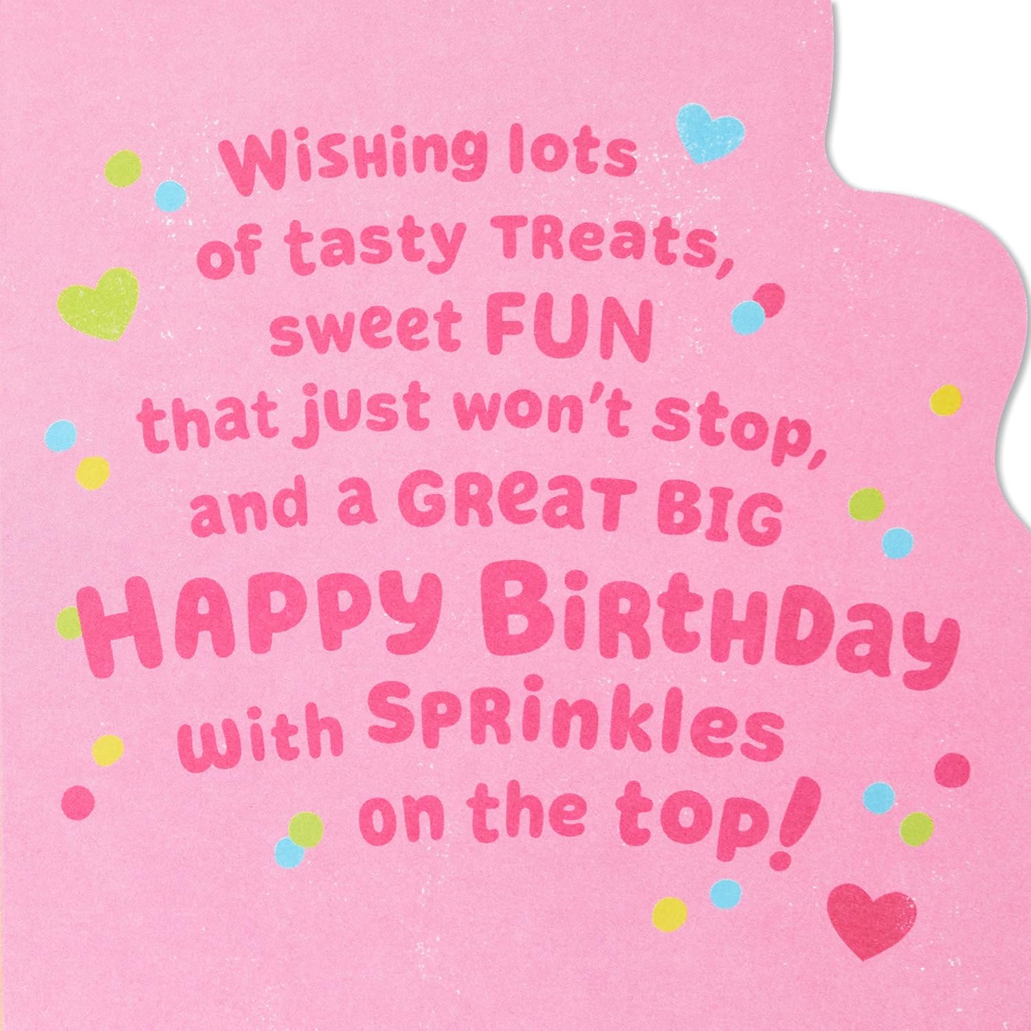 Hallmark Birthday Card for Girls (Cupcake and Candy Stickers) - Image 3