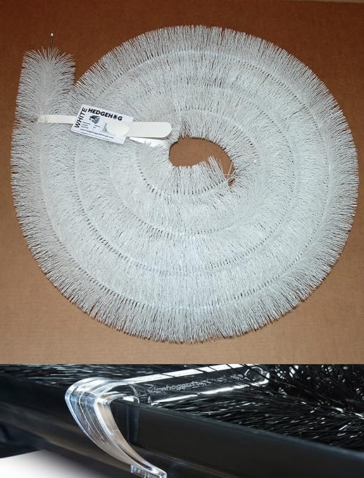 1 x 4m Length 100mm Genuine Hedgehog Gutter Brush Leaf Guard White