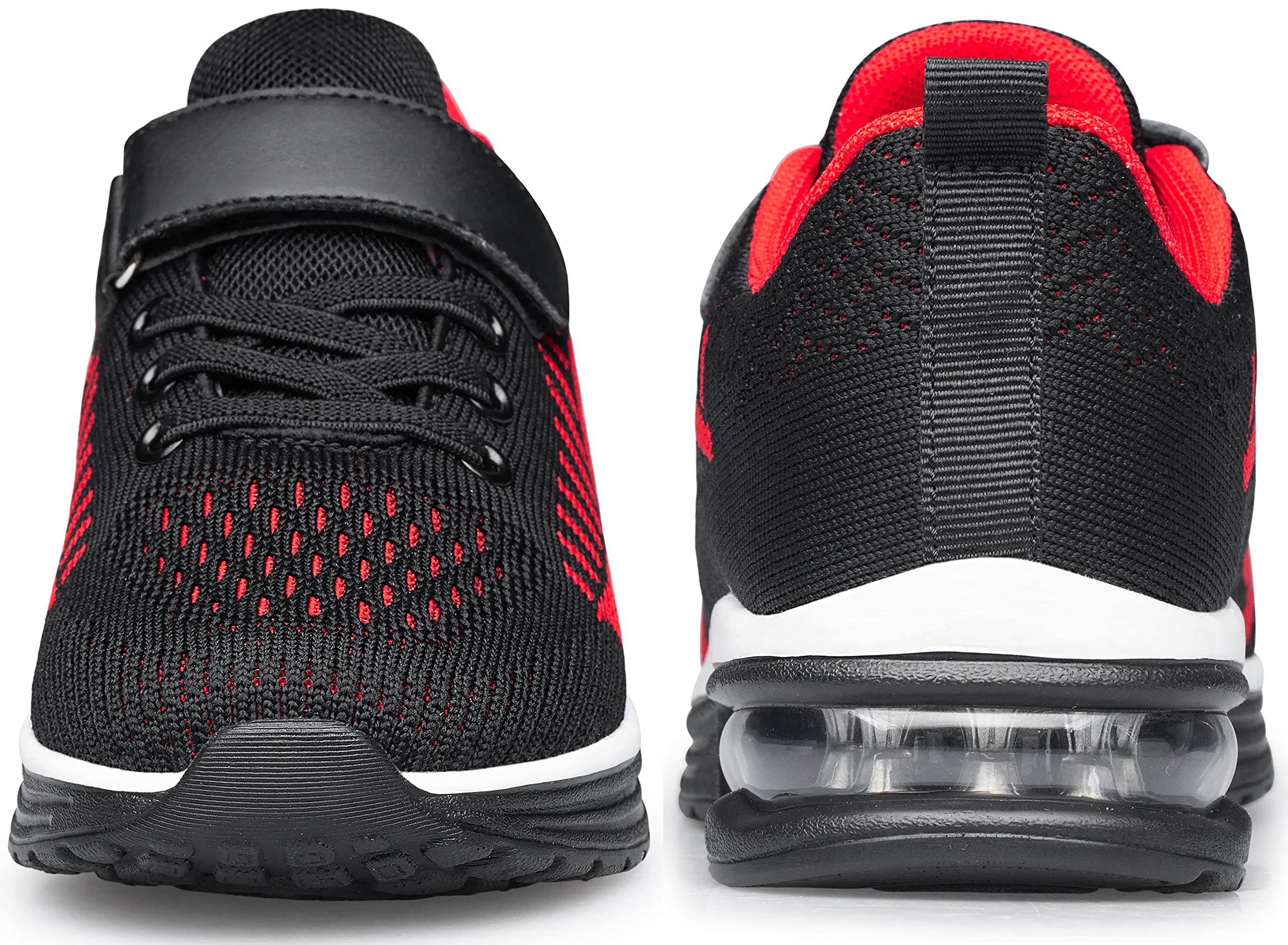 Anlarach Kids Toddler Shoes Boys Girls Athletic Running Shoes Air Cushion Sneakers for Little Kid 13 Black&Red