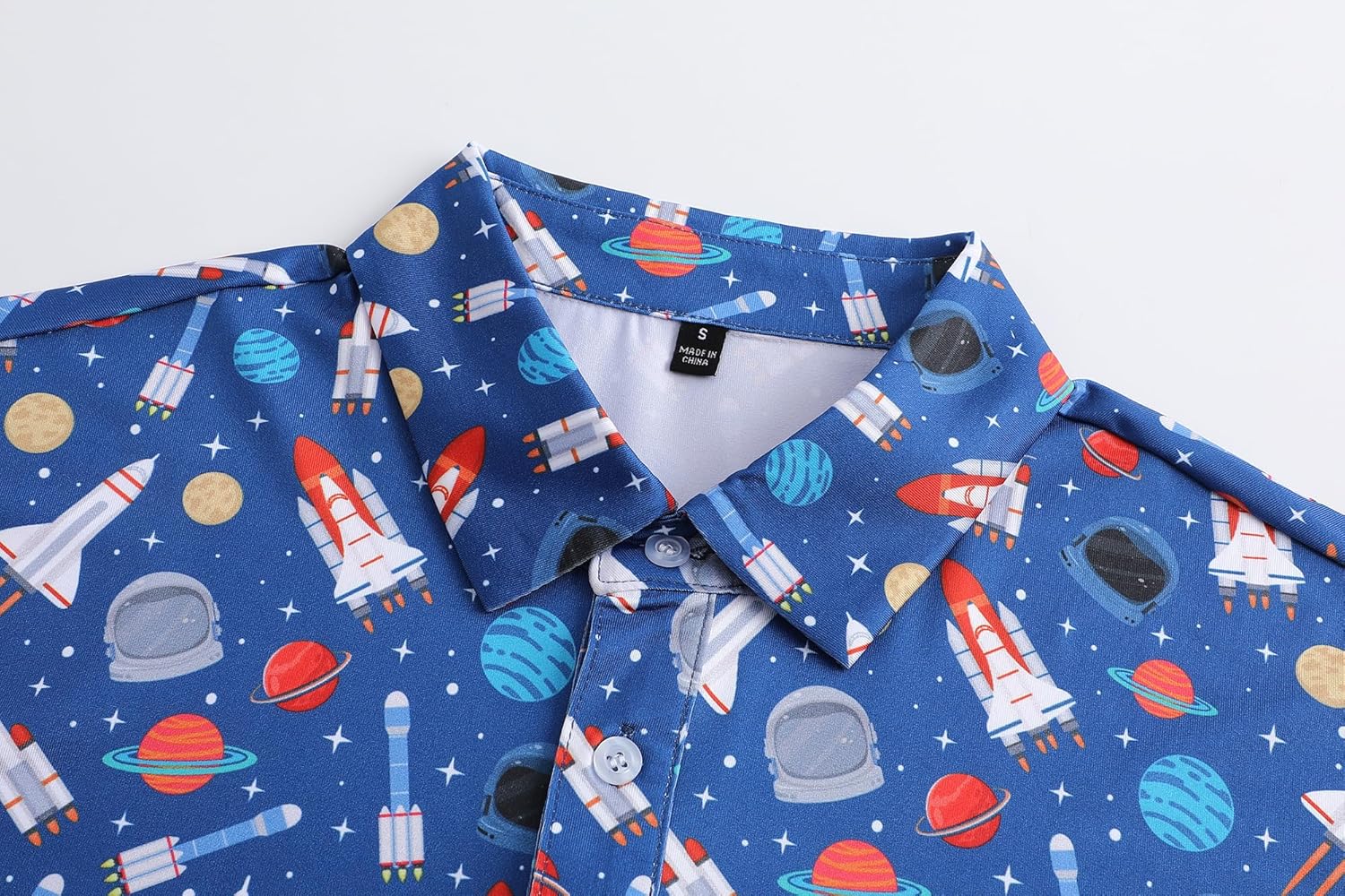 Polo Shirts for Men Short Sleeve Golf Shirts Dry Fit Moisture Wicking Fashion Print Men's Golf Shirt - Image 3