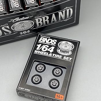 い*そ様 新品未使用！1/64スケール　チューニングパーツ BNDS ホイールマ Amazon | BNDS 1/64スケール ABSホイール ラバータイヤ 車軸付き