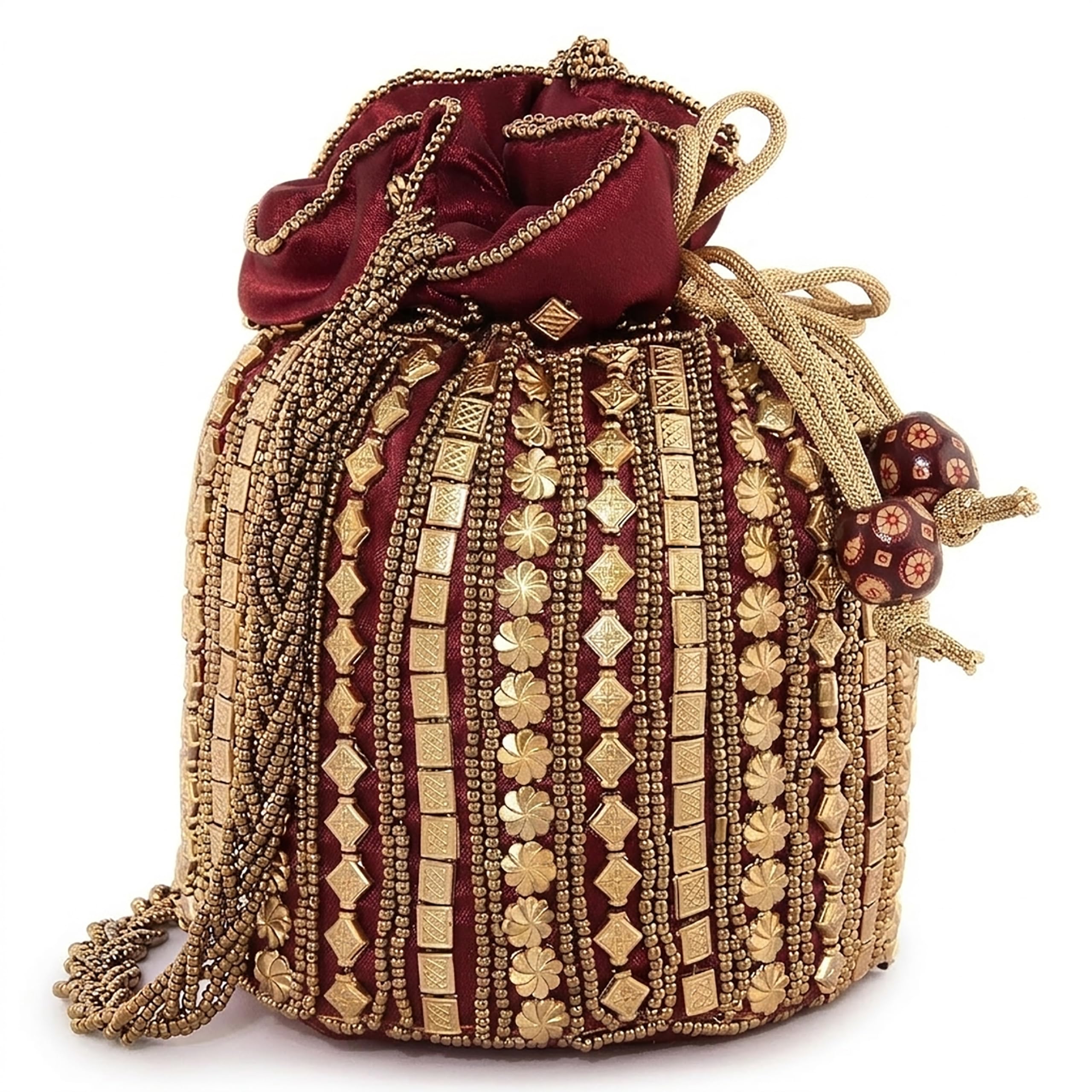 fancy walas Women's Potli (Maroon)-picture-22