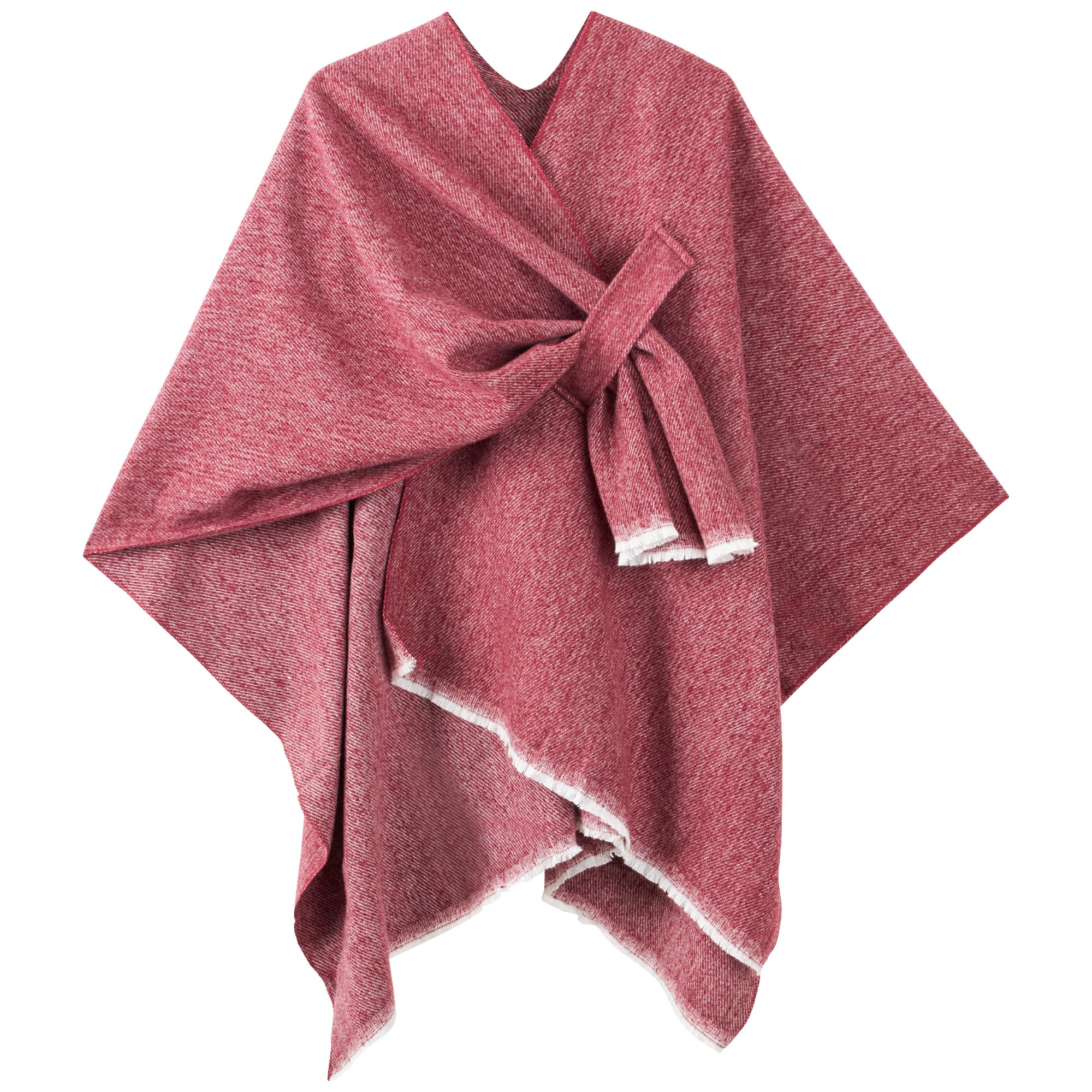 Women's Shawl Wrap Poncho Ruana Cape Cardigan Sweater Open Front for Fall Winter Spring