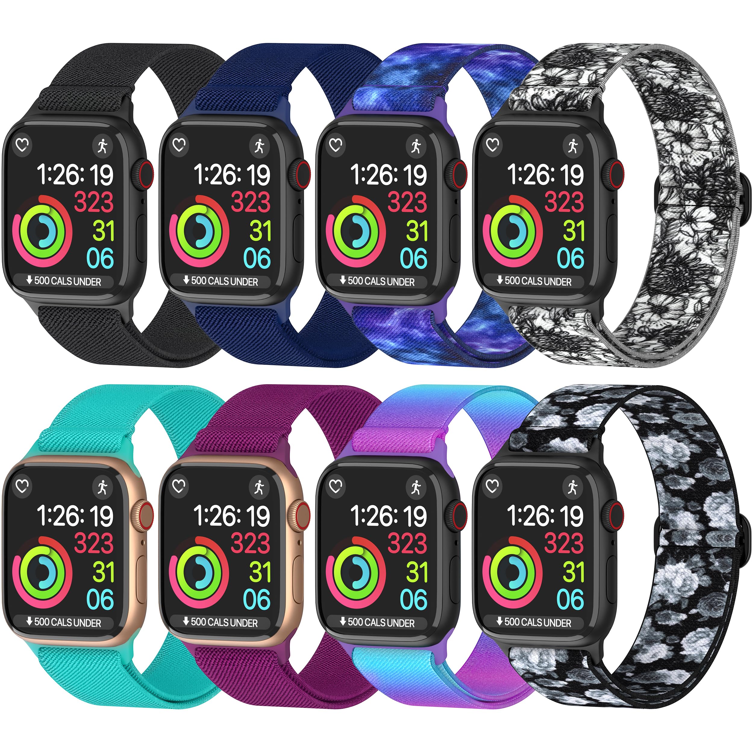 Nylon Apple Watch Bands Unisex - iWatch 1 2 3 4 5 6 7 8 9 SE Ultra