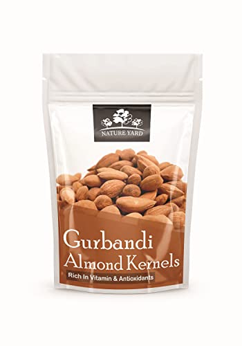 Image of NATURE YARD Orignal Afghan Gurbandi Whole Almond /Badam Giri Rich In Oil 100 G - 100% Pure & Natural - 100Gm