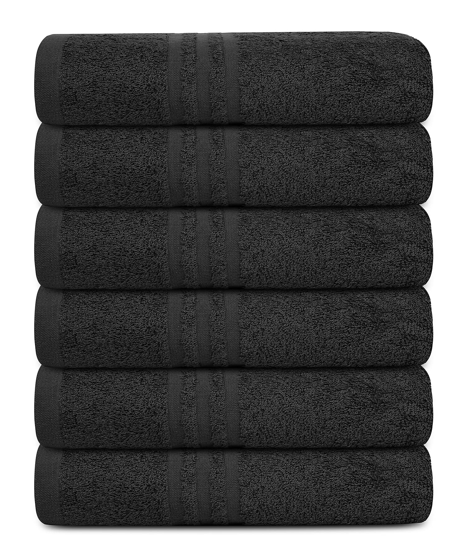 Cotton Towels | Mint Green, 22x44 Inches Pack of 6 | Towels for Salon, Gym, Bathroom | Lightweight, Absorbent & Quick Dry | Premium Quality Bath Towel