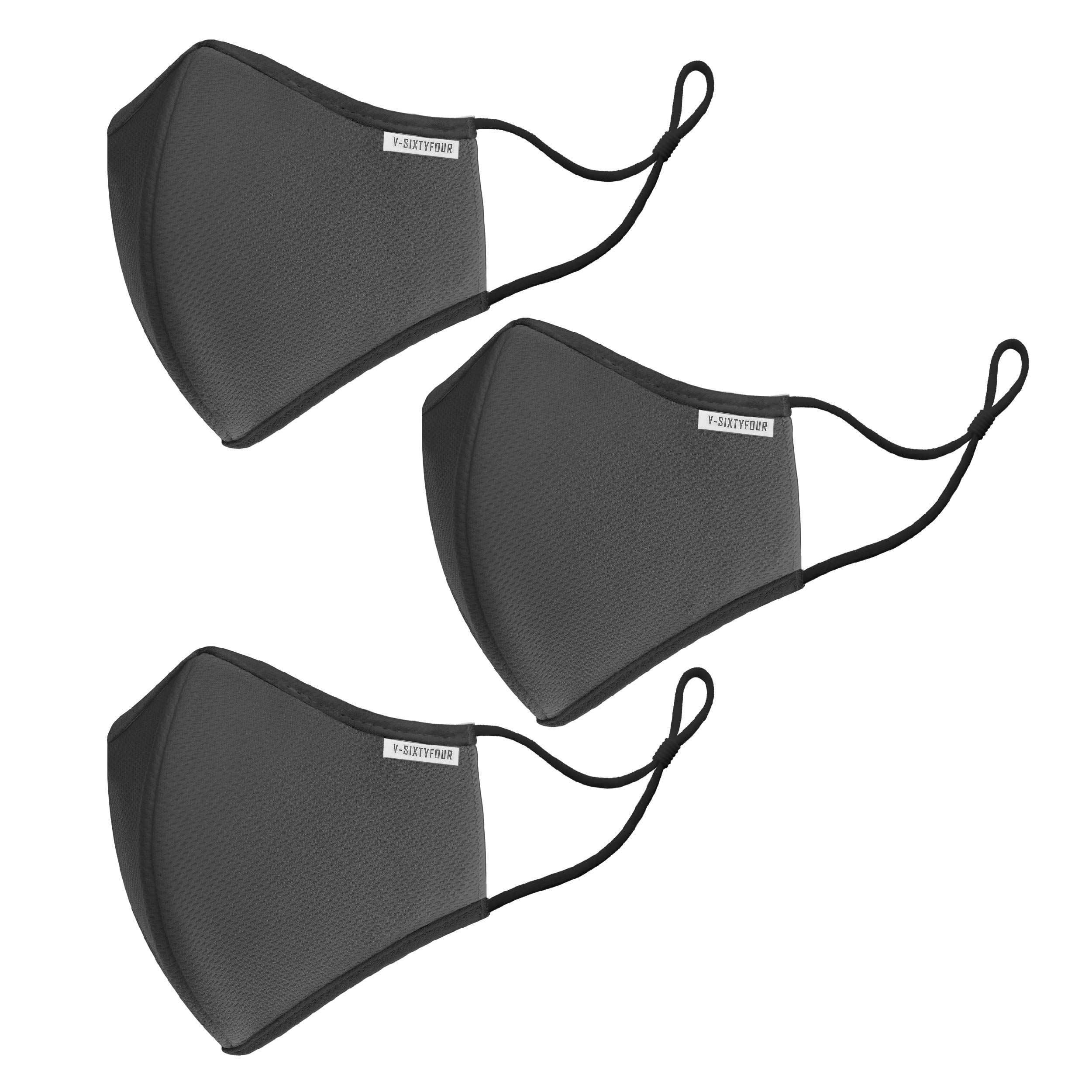 Cloth face mask, Adjustable buckle earloops. 3 layers. Washable. Reusable. Breathable & comfortable. Made in Vietnam.