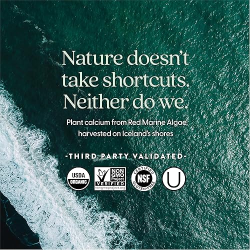 Miniatura 5 de New Chapter Suplemento de calcio – Calcio vegetal orgánico para mujeres menores de 40 años, con vitamina D3 para absorción + vitamina K2 + magnesio,